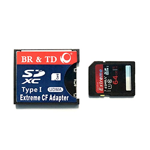 BR & TD SD CF Card Adapter Wireless Wifi SD Card to Type I Card Adapter for SLR Camera