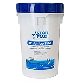 Star Plus 50-Pound Bucket of Swimming Pool/Spa 3-Inch Wrapped Chlorinating Tablets, 50 lbs