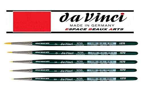 Da Vinci 1570 Serie - Aquarell-Pinsel-6er Set NOVA-Synthetik no, 0/10, 0/5, 0/3,0, 2. Made in Germany,Espace Beaux Arts – Bild 4