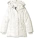 Nautica Girls' Heavy Weight Shine Jacket With Faux Fur Trim