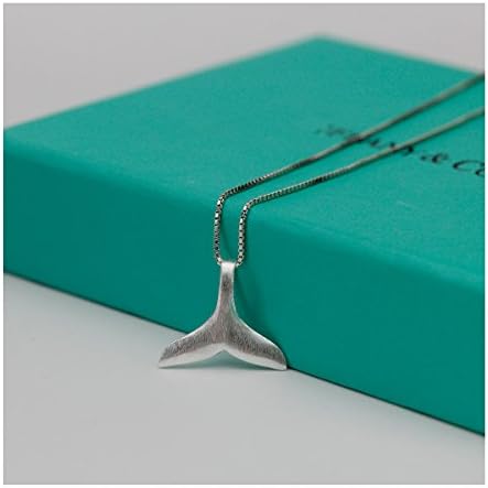 Mermaid Tail Pendant Necklace 925 Sterling Silver Gift For Women Girls
