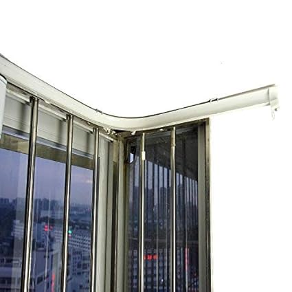 Super More 5 Meters Bendable Straight Curved Curtain Track Top