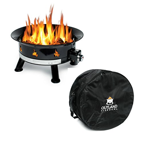 Outland Firebowl Mega 24in Steel Outdoor Propane Fire Pit With