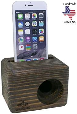 Morph Speakers Wood iPhone and Galaxy Wooden Phone Sound Amplifier Holder Amplifier Phone Desktop Decoration, Phone Dock & Wood Speaker