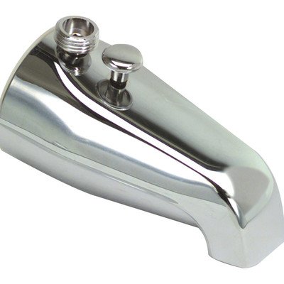 PROPLUS 104014 Bathtub Spout With Top Shower Diverter, Chrome, 3/4" Ips