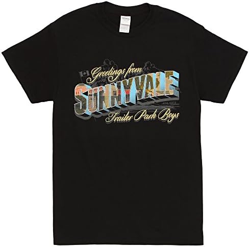 Trailer Park Boys Welcome to Sunnyvale Adult T-Shirt - Black (X-Large)