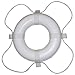TAYLOR MADE PRODUCTS Vinyl Coated Foam Life Ring with White Grab Lines, Orange (24