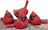 Cardinal - Figurine Set of 4 - Country Realistic Resin Figures