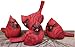 Cardinal - Figurine Set of 4 - Country Realistic Resin Figures