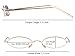 AOOFFIV Vintage Slender Oval Sunglasses Small Metal Frame Candy Colors