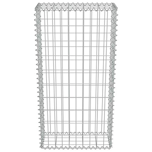 vidaXL Gabionenwand Verzinkter Stahl 50x20x100 cm Gabione Steinkorb Drahtkorb – Bild 4