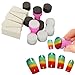 KeyZone 1 Set Nail Art Gradient Sponge Stamp Stamper Shade Transfer Template Polish Manicure Tool Nail Picking Dotting Gradient Nail Art Stamping Kit