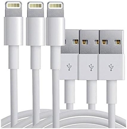 iPhone 6s Charger Cable [3 Pack - 3 ft] (fits all new models) - USB Sync and Charge - 8 Pin New Charging Cord