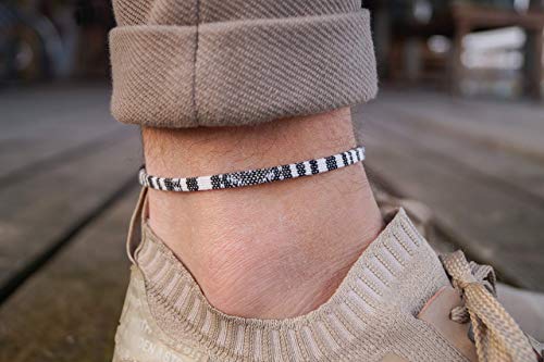 image for madebynami Mens Surfer Anklet - Boho Ankle Bracelet for Men or Women -