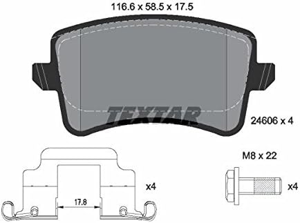 Textar 2460682 Brake Pad Set, disc brake
