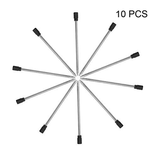 AIYIBEN 2.75'' Ballpoint Pen Refills, Replaceable Refills for Multifunction Pen Stylus Pens and Ballpoint Pens Black Ink (10 Pack Black Refills)
