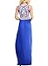 Asvivid Womens Bohemian Floral Printed Sleeveless Maxi Dress Casual Summer Long Dress Sundresses M Blue
