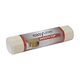Duck Brand Smooth Top EasyLiner Non-Adhesive Shelf Liner for Kitchen Cabinets, 12-Inch x 10-Feet, Plaid Sandstone, 1017689
