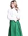 PrettyGuide Women's Vintage Victorian Blouse Tops Retro Stand-Up Collar Lotus Ruffle Gothic Shirt Ivory S