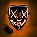 Halloween Scary Mask LED Light Up Masks Adult (Orange)