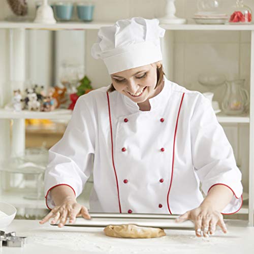 Rolling Pin for Baking - 16 Inch Smooth Stainless Steel French Roller Pin with Tapered Design for Fondant, Pie Crust, Cookie, Pastry Dough