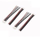 uxcell 4Pcs 14.8V 4S LiPo Battery Balance Charger Cable Lead Wire Connector