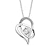 VADUGAVARA New I Love You to The Moon and Back Original Heart Women Necklace Pendant Brand, Elevate Your Love for Wife, Mother and Sister