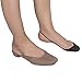 Flammi Women's Ultra Low Cut Liner Socks with Sling Back No Show Padded Half Socks (Shoe-Size 5-8 US, 4 Pairs- Black)
