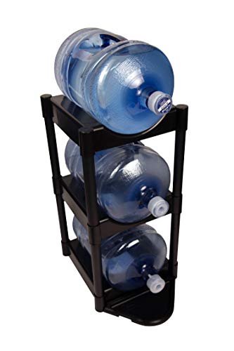 Bottle Buddy 3-Tier with Floor Protection Kit, Black (Certified Refurbished)