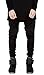 Aiyino Mens Skinny Runway Distressed Slim Denim Biker Jeans Hiphop Pants (US 33(Tag Size 34), Black)