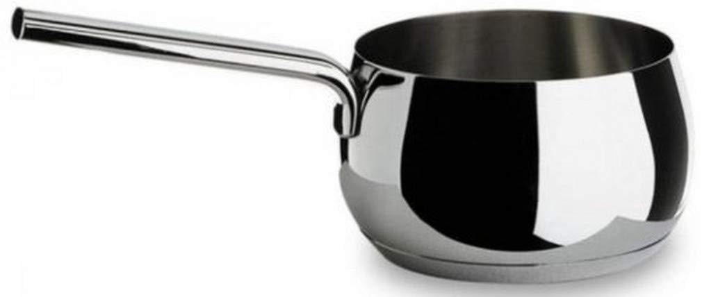 Alessi Mami Saucepan, Stainless Steel, 16 cm (SG105/16), Polished Silver