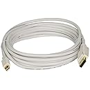 Monoprice 15FT 32AWG Mini DisplayPort to DisplayPort Cable - White
