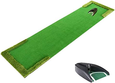 LOVEPET Indoor Golf Artificial Green Golf Putting Mats Putter Practice Blanket Training Equipment Equipped with Ball Plate(Returner) 0.58X3M LOVEPET Indoor Golf Artificial Green Golf Putting Mats Putter Practice Blanket Training Equipment Equipped with Ball Plate(Returner) 0.58X3M