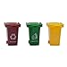 Blomiky 3 Trash Can Toy,Garbage Truck's Trash Cans,Mini Curbside Vehicle Garbage Bin Trashcan for Kids 3 Garbage Mini Cans