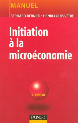 Initiation à la microéconomie