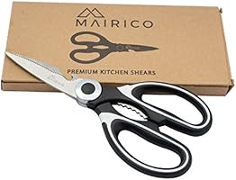 MAIRICO Ultra Sharp Premium Heavy Duty Kitchen Shears and Multi Purpose Scissors