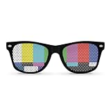 NO SIGNAL Black Retro Party Sunglasses
