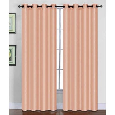 One Piece Solid Color Faux Silk 55 W X 84 L Semi Sheer Window