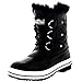 Polar Womens Snow Boot Quilted Short Winter Snow Rain Warm Waterproof Boots - 9 - BLL40 YC0023