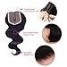 Lace Closure Middle Part Brazilian Virgin Hair Body Wave Unprocessed Human Hair Top Closure (10 inch, Body)