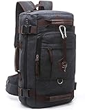 Aidonger Unisex Vintage Canvas Backpack Shoulder Bag Hiking Backpack