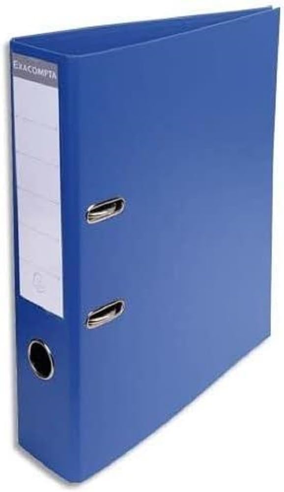 Exacompta Prem'Touch PVC Lever Arch File 320x290mm 2 Rings A4 70mm