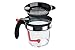Nellam Fat Separator Skimmer Measuring Jug - 4 Cup, 32oz Capacity makes Turkey and Meat Gravy Healthy - Bottom Pour Drainer for Fat Reduction - Separates and Filters for Grease-free Sauces