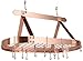 Oval Hanging Pot Rack with Grid & 16 Hooks