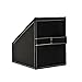 Atlantic Media Sleeve Storage Bin - Leatherette Front, Quality Stitching and includes 36 Sleeves for CDs, DVDs and Video Games
