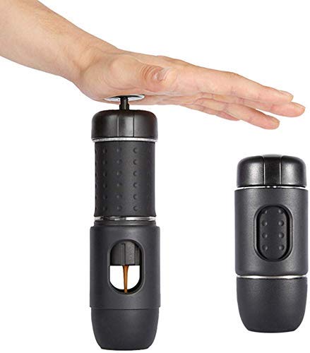 YAeele Tragbare Kaffeemaschine, Manuelle Espressomaschine Faltbare Kompatibel mit gemahlenem Kaffee Nespresso-Kapsel for…