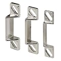 Prime-Line K 5148 Door Strike Plates, Set of 3,(Pack of 3)