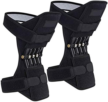 Aslion 1 Pair Power Knee Stabilizer Pad Lift Joint Support Powerful Rebound Spring Force for Sport