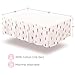 BROLEX Crib Bed Skirt Pleated,Neutral Organic Cotton, Nursery Crib Bedding for Baby Girls Boys,14