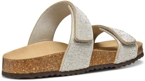 Sandalo piatto da donna D BRIONIA R D, argento, 39 EU